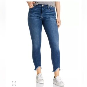 NWT - FRAME Le High Skinny Triangle Hem Jeans size 25